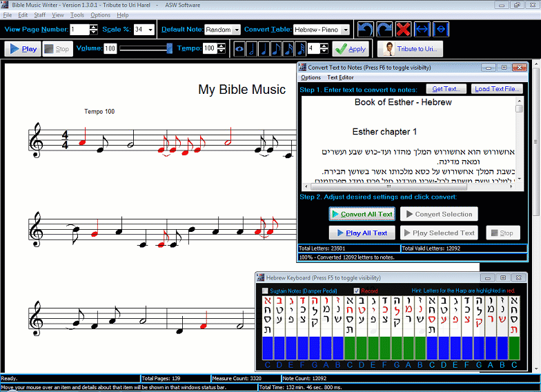 Windows 7 Bible Music Writer 1.3.0.1 full